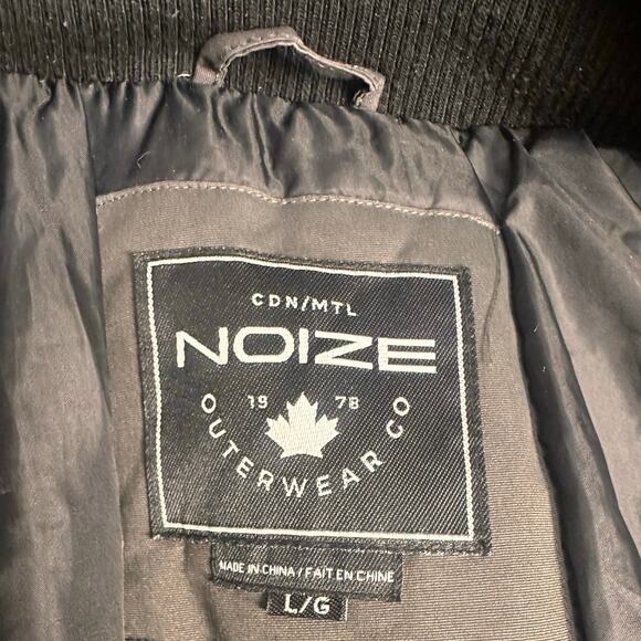 Noize Gray Ella Parka Winter Faux Fur Detachable Hood Jacket Women Sz L Ski Snow - Picture 7 of 16